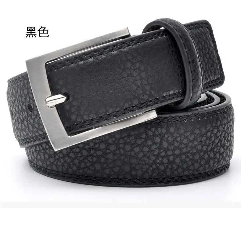 Men's Belt Lychee Pattern Pu Zinc Buckle 2026 β feature 5
