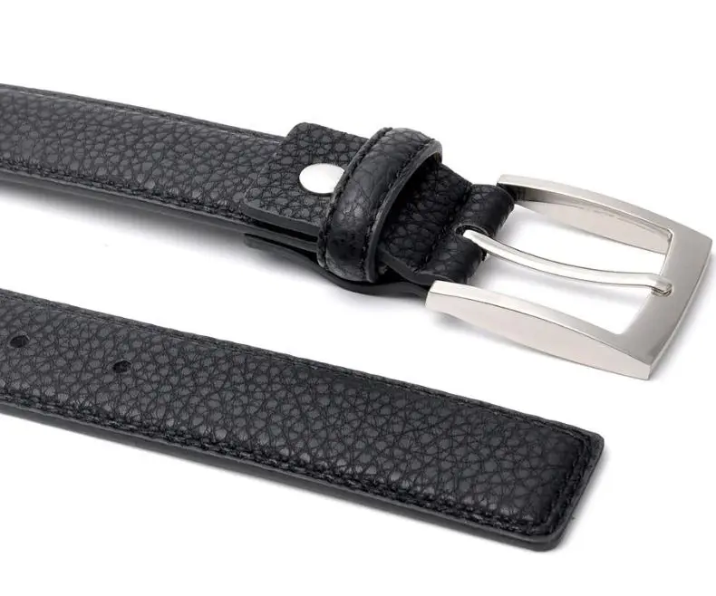 Men's Belt Lychee Pattern Pu Zinc Buckle 2026 β feature 6