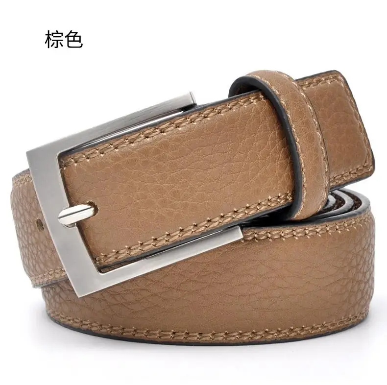 Men's Belt Lychee Pattern Pu Zinc Buckle 2026 β feature 8