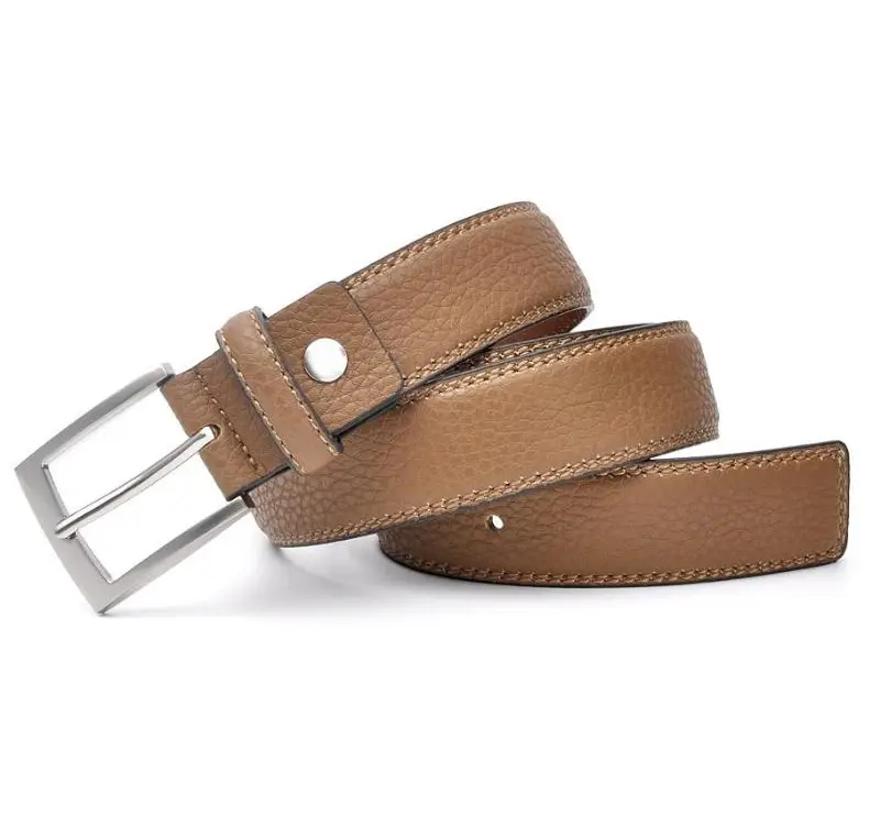 Men's Belt Lychee Pattern Pu Zinc Buckle 2026 β feature 9