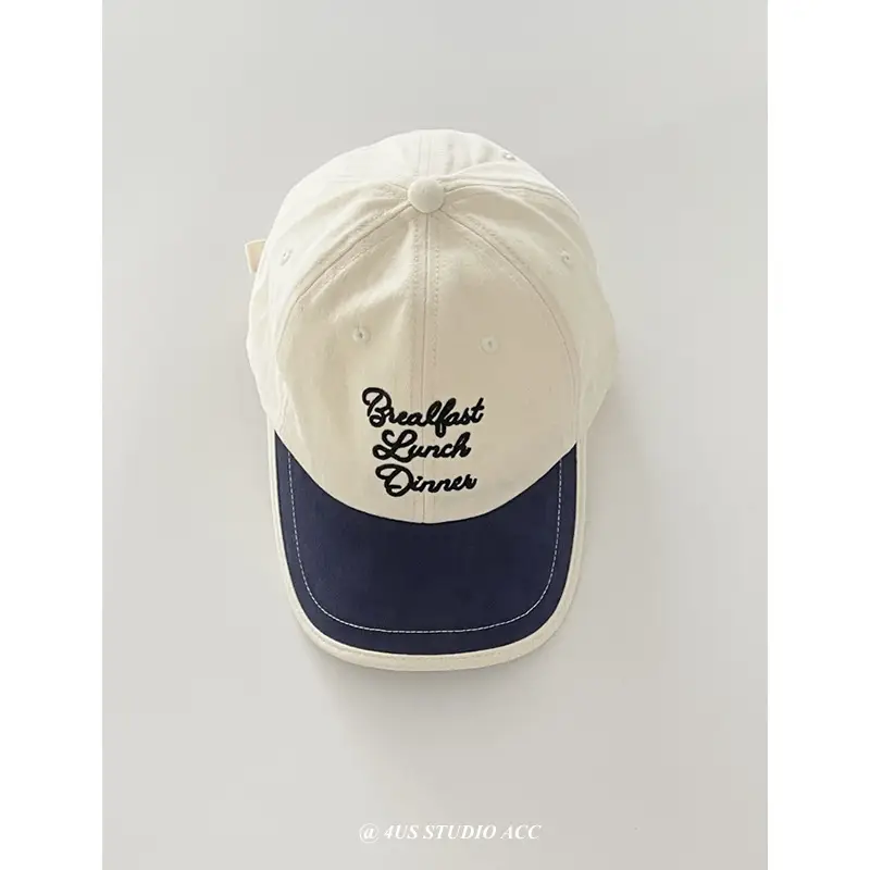 Vintage Brushed Cotton Women's Teal Blue Cap