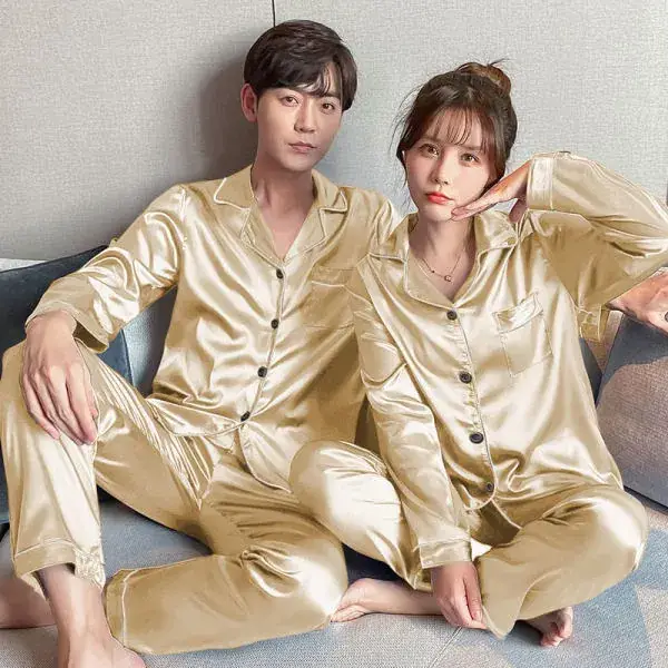 Ice Silk Long Sleeve Trousers for Men Large - Image 35