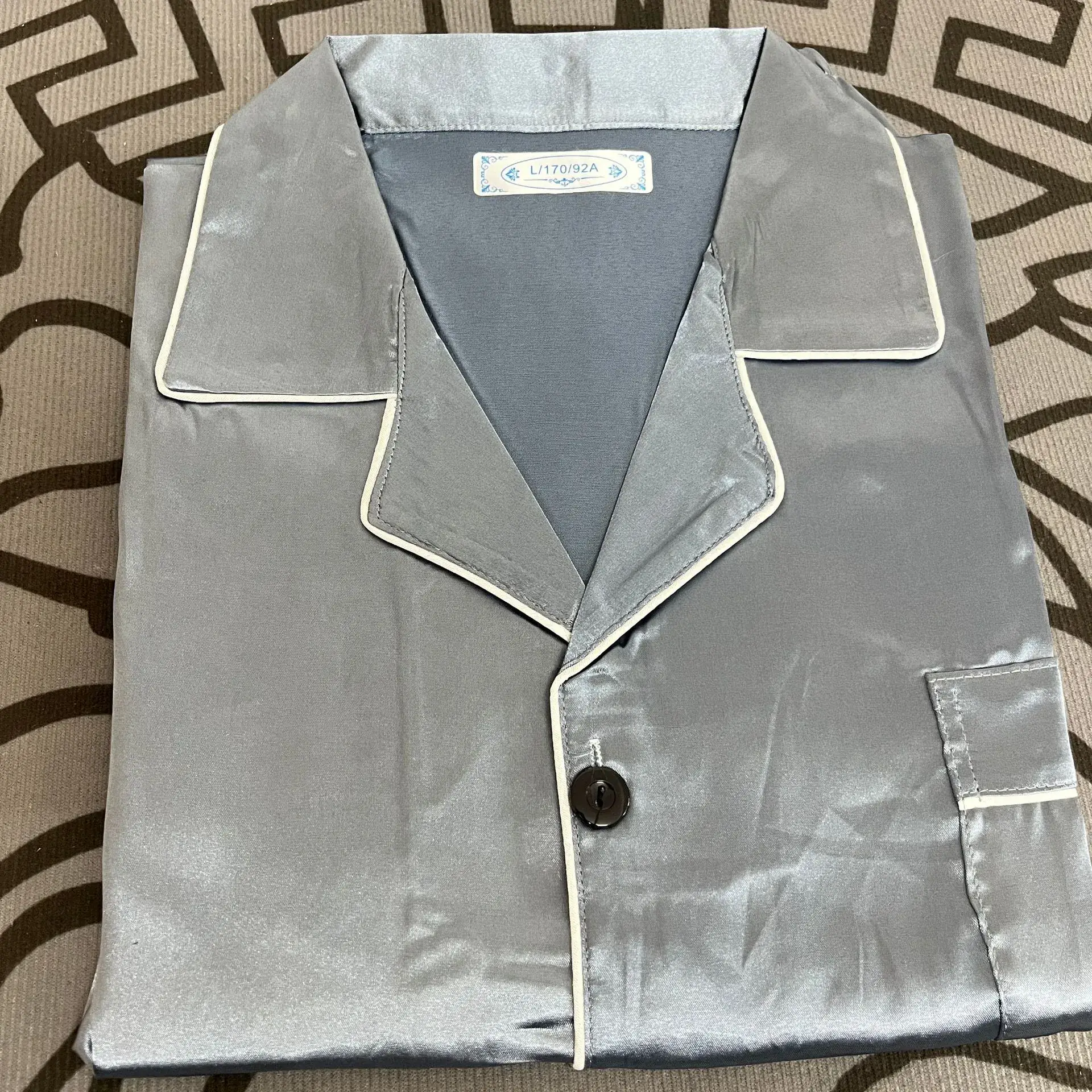 Fog Blue Short Sleeve Shorts]