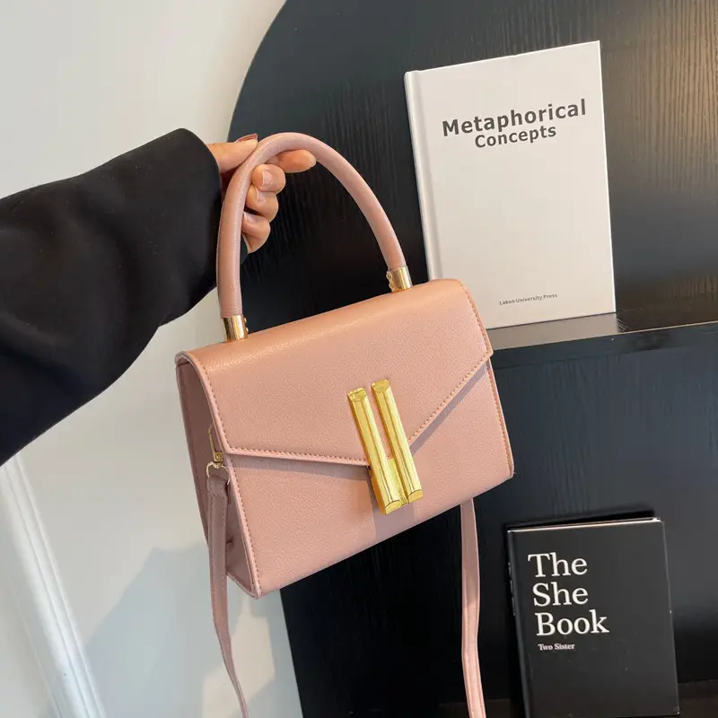 Pink Korean Style Women's Shoulder Messenger Bag - Image 9