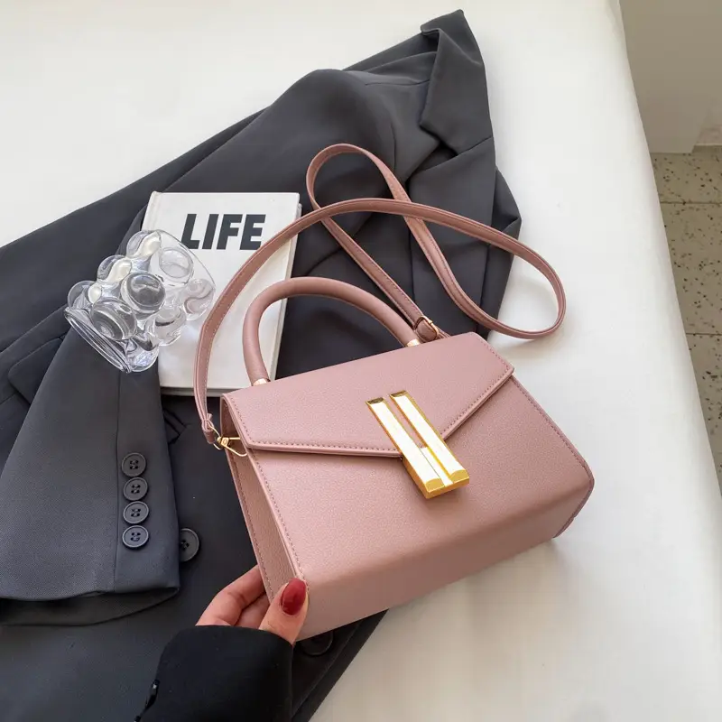 Pink Korean Style Women's Shoulder Messenger Bag - Image 3