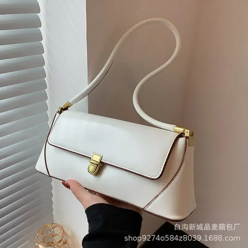Women's White French Niche Shoulder Bag 2023 - Image 6