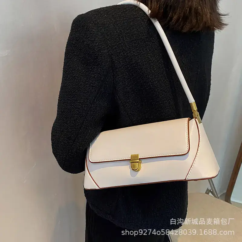 Women's White French Niche Shoulder Bag 2023 - Image 8