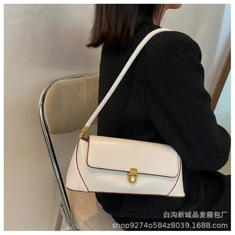 Women's White French Niche Shoulder Bag 2023 — feature 18