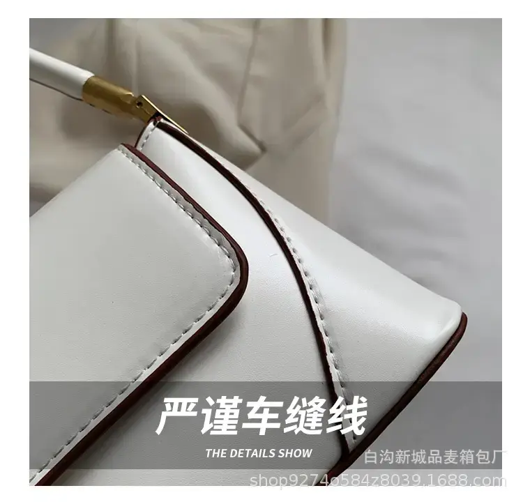 Women's White French Niche Shoulder Bag 2023 — feature 5