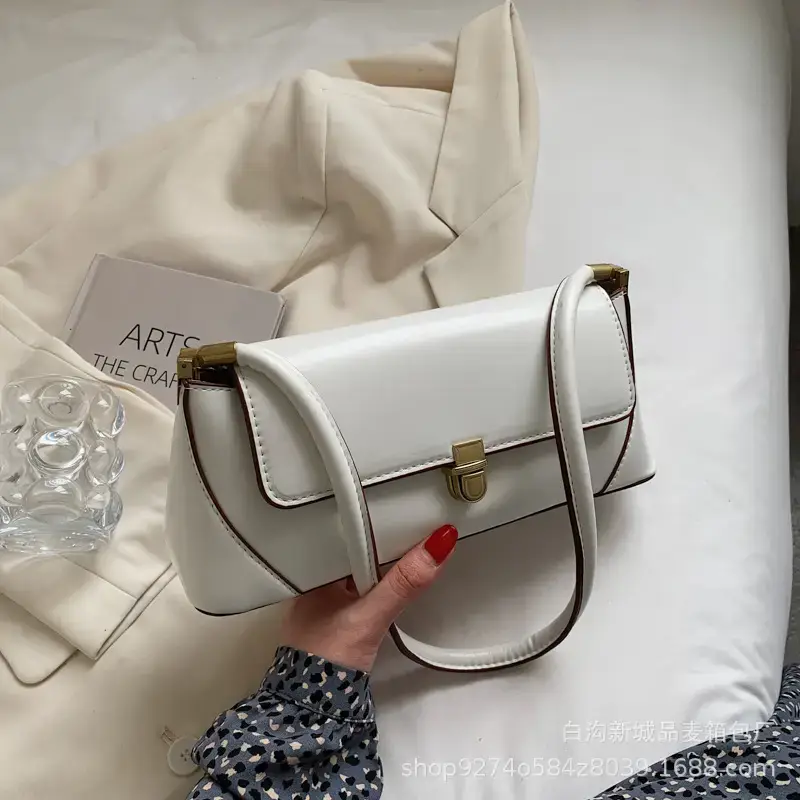 Women's White French Niche Shoulder Bag 2023 - Image 4