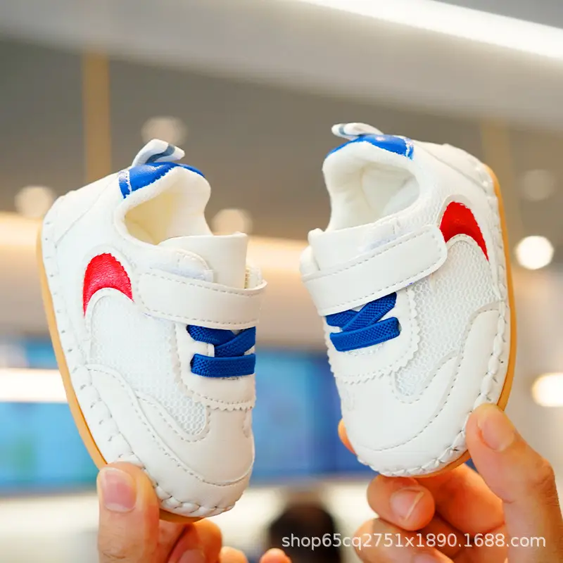 White Pink Toddler Shoes 0-1 Years Soft Bottom Non-Slip