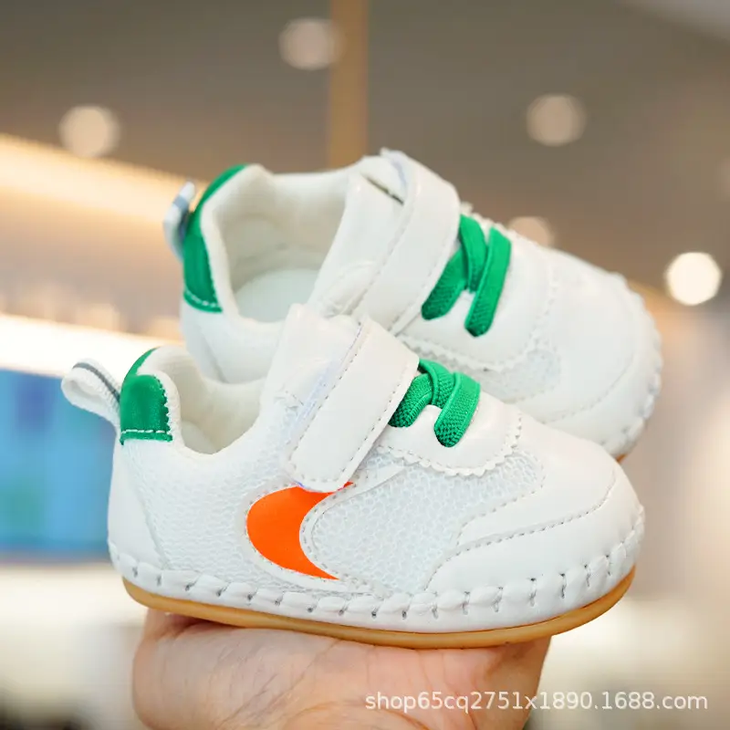 White Pink Toddler Shoes 0-1 Years Soft Bottom Non-Slip