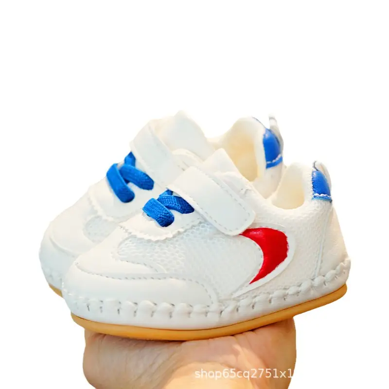 White Pink Toddler Shoes 0-1 Years Soft Bottom Non-Slip