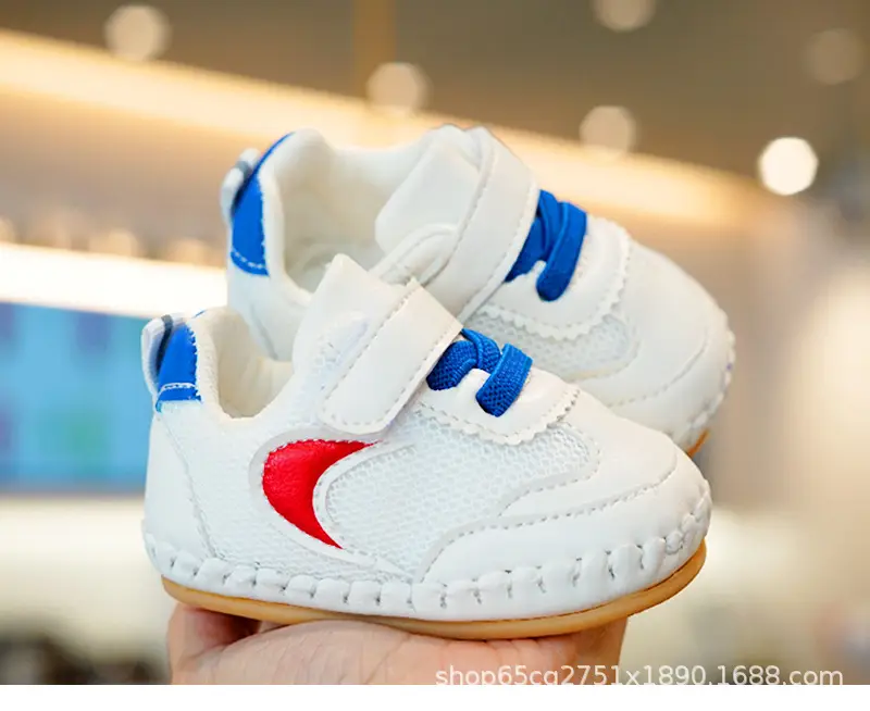 White Pink Toddler Shoes 0-1 Years Soft Bottom Non-Slip — feature 1