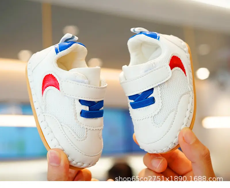 White Pink Toddler Shoes 0-1 Years Soft Bottom Non-Slip — feature 2