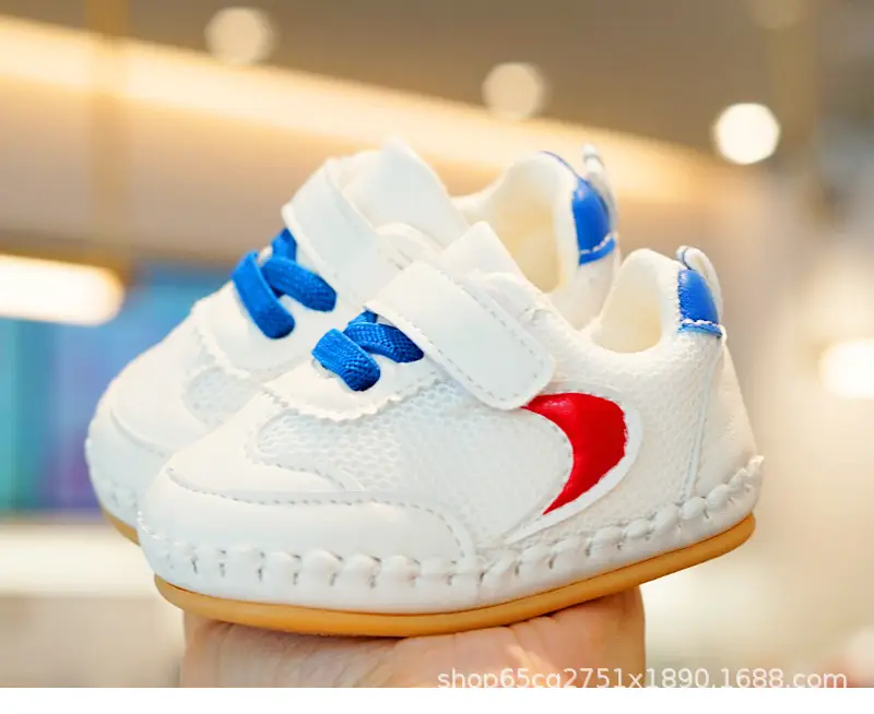 White Pink Toddler Shoes 0-1 Years Soft Bottom Non-Slip — feature 3