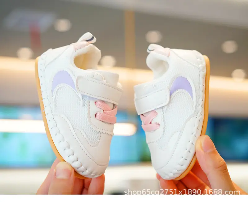 White Pink Toddler Shoes 0-1 Years Soft Bottom Non-Slip — feature 5