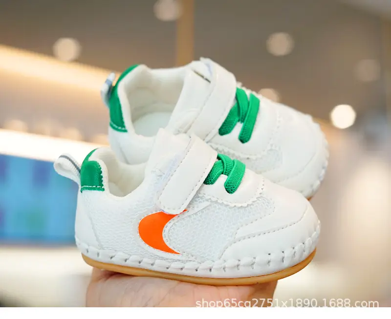 White Pink Toddler Shoes 0-1 Years Soft Bottom Non-Slip — feature 7