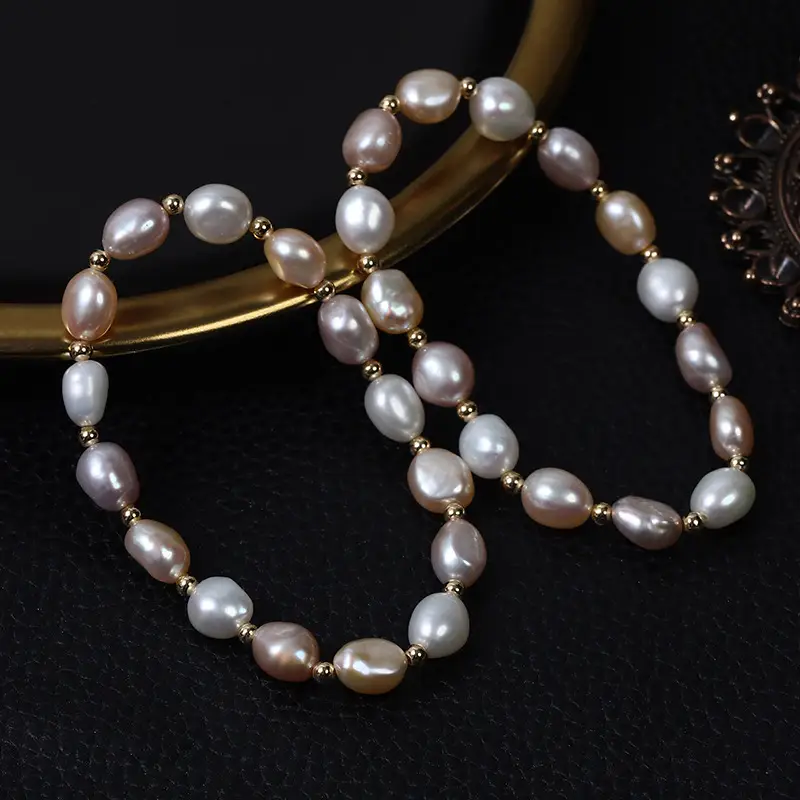 Nude Pearl Bracelet Baroque Retro Design - Image 5