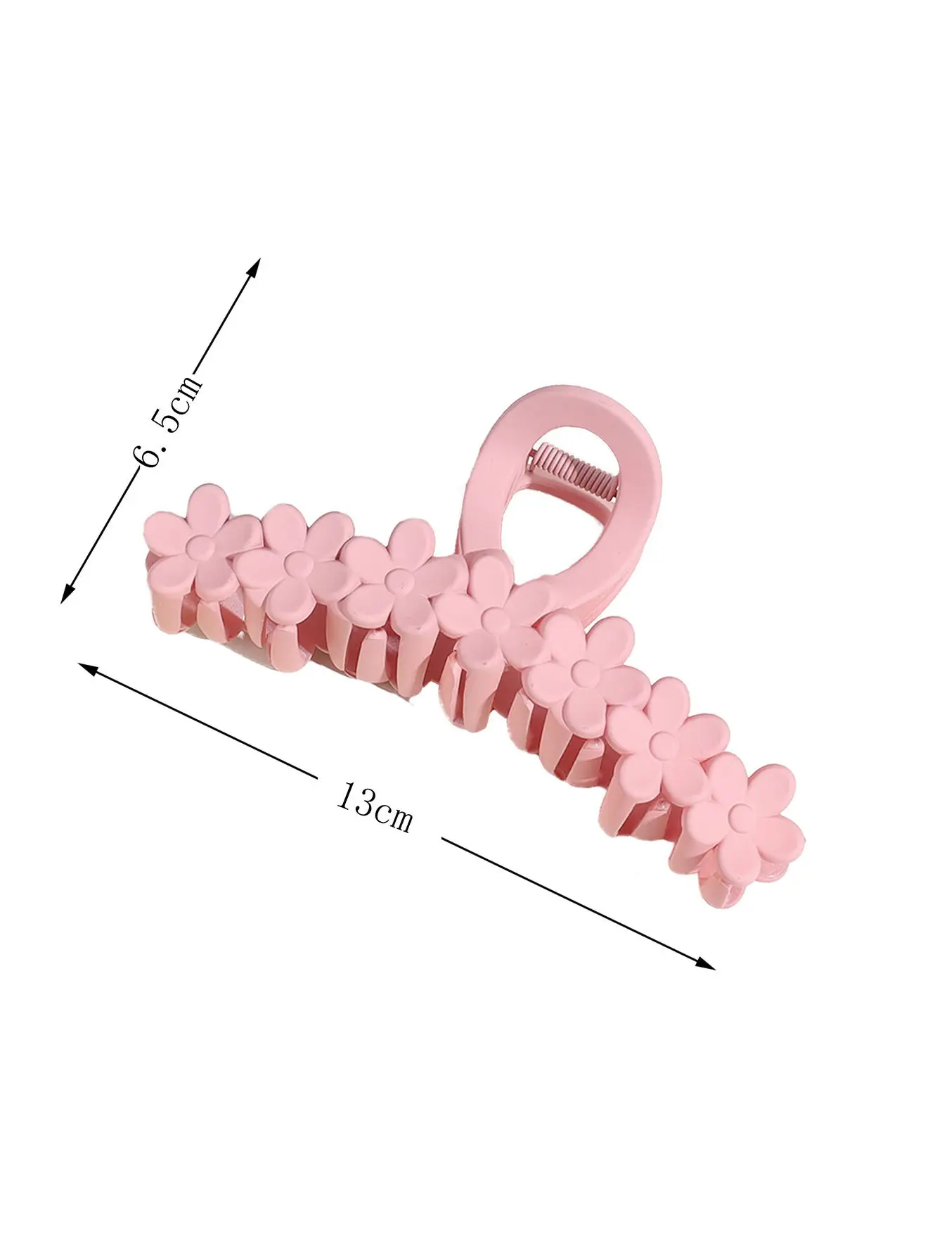 Pink Flower Hair Clip 13cm Large Easy Apply — feature 1