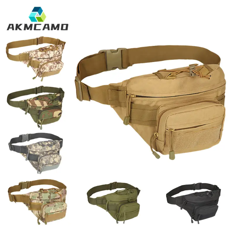 Outdoor Tactical Waist Bag Men's Cycling Mountaineering Sports Mobile Phone Shoulder Crossbody Bag Casual Men's Belt Bag Wholesale Bag