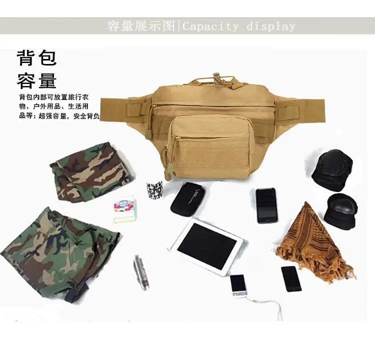 Outdoor Tactical Waist Bag Men's Cycling Mountaineering Sports Mobile Phone Shoulder Crossbody Bag Casual Men's Belt Bag Wholesale Bag — feature 23