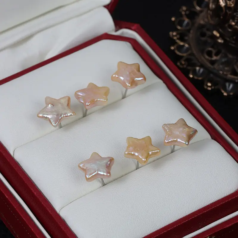 Five-Pointed Star Pearl Earrings S925 Daily Wear - Image 6