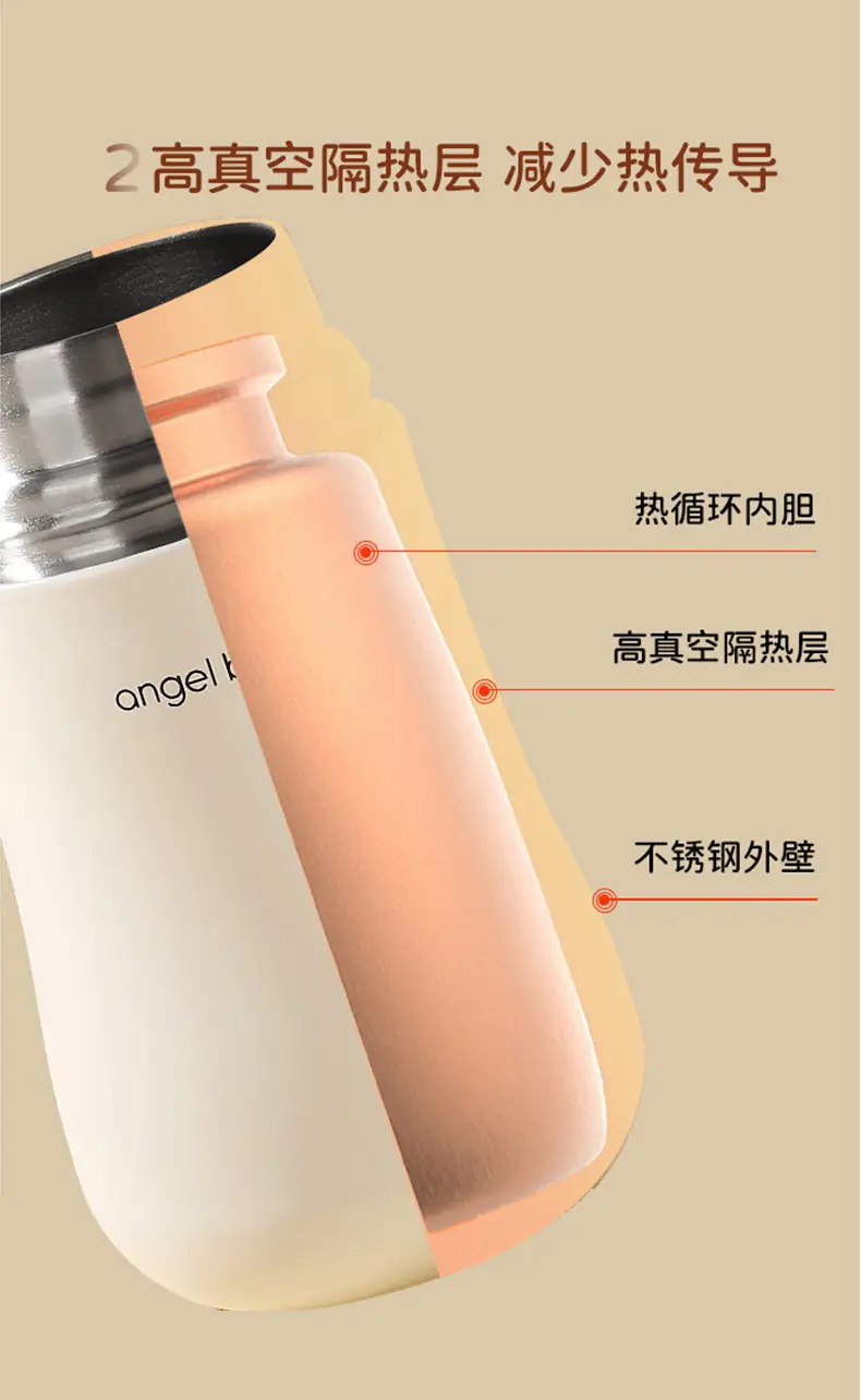 New 316 Stainless Steel Insulation Children's Bottle Multi-use Straw Water Cup Going Out Anti-choking Newborn Baby Learn to Drink Cup — feature 12