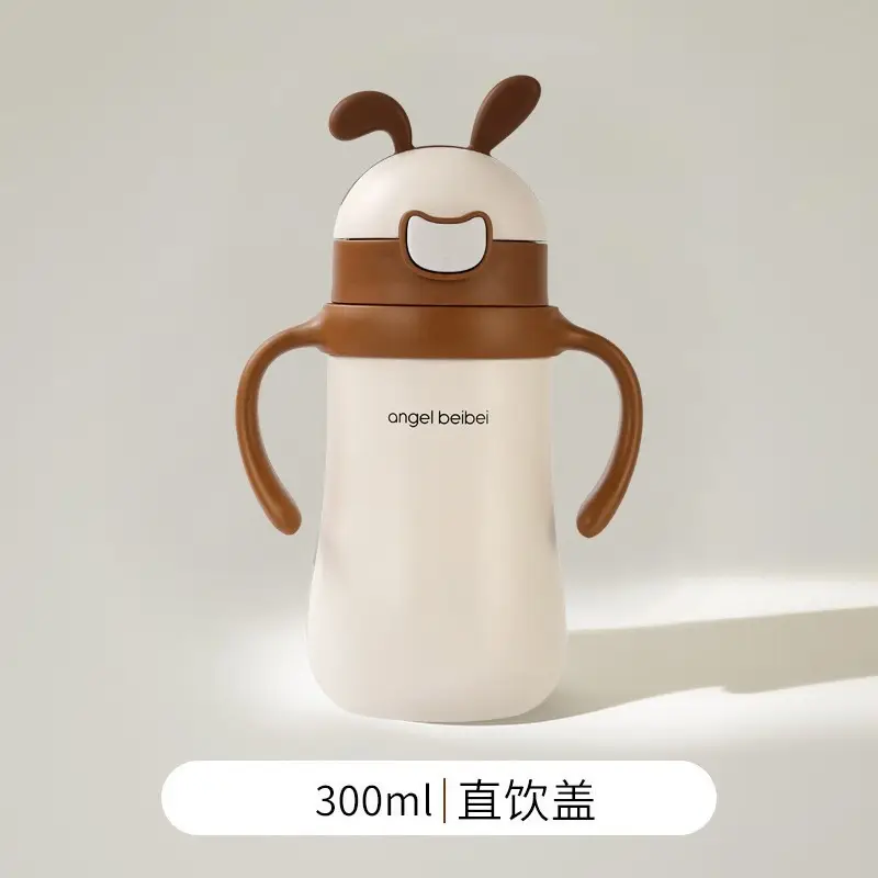 New 316 Stainless Steel Insulation Children's Bottle Multi-use Straw Water Cup Going Out Anti-choking Newborn Baby Learn to Drink Cup
