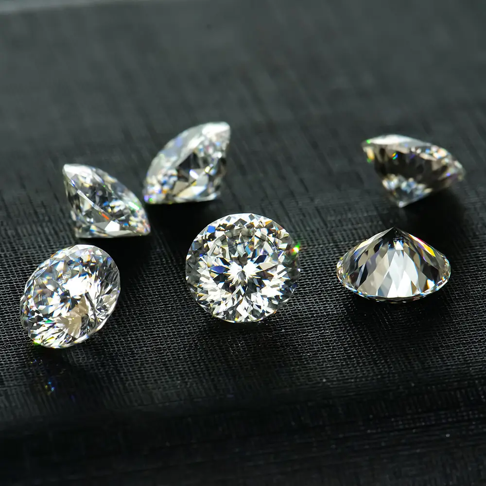 100-Facet Cut Moissanite Diamonds Round 1-3 Carat - Image 3