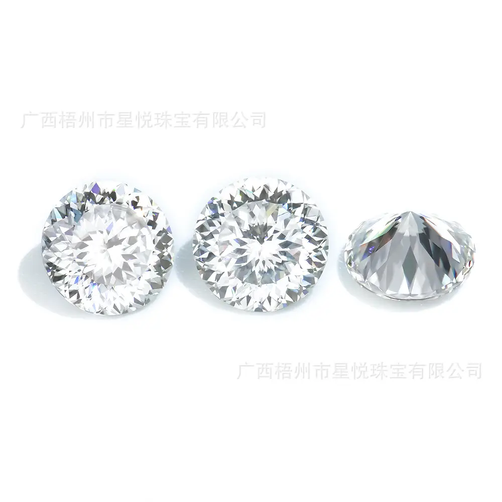 100-Facet Cut Moissanite Diamonds Round 1-3 Carat - Image 5