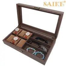 Black Walnut 8-Digit Glasses Storage Box — feature 8