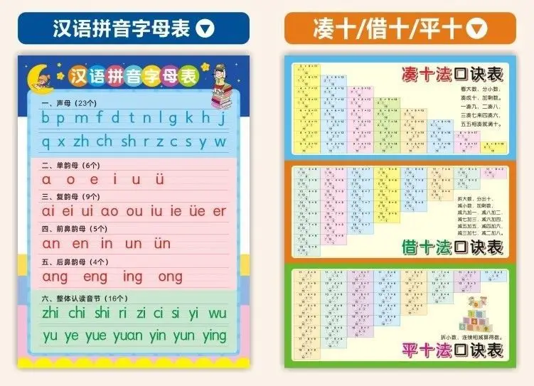 小学一年级上册数学学习单 10以内加减 20 张贴纸 — feature 10