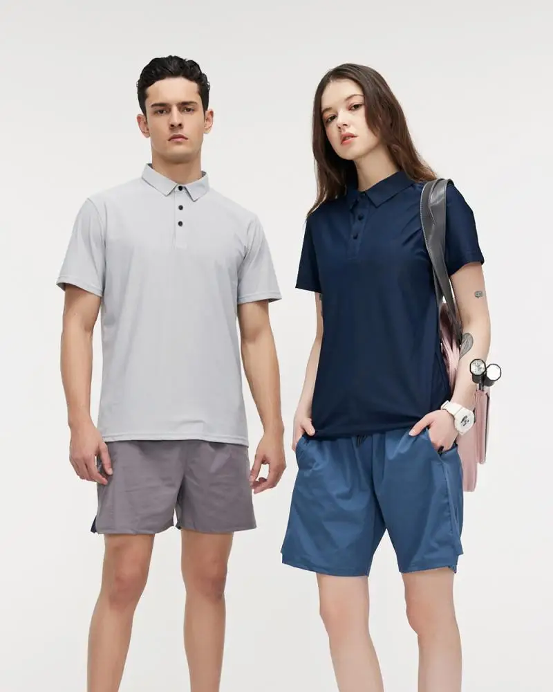 Men's Black Polo Shirt Large Size Summer Ice Silk Traceless — feature 3