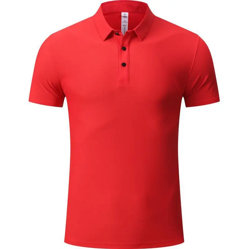 Men's Black Polo Shirt Large Size Summer Ice Silk Traceless - Image 5