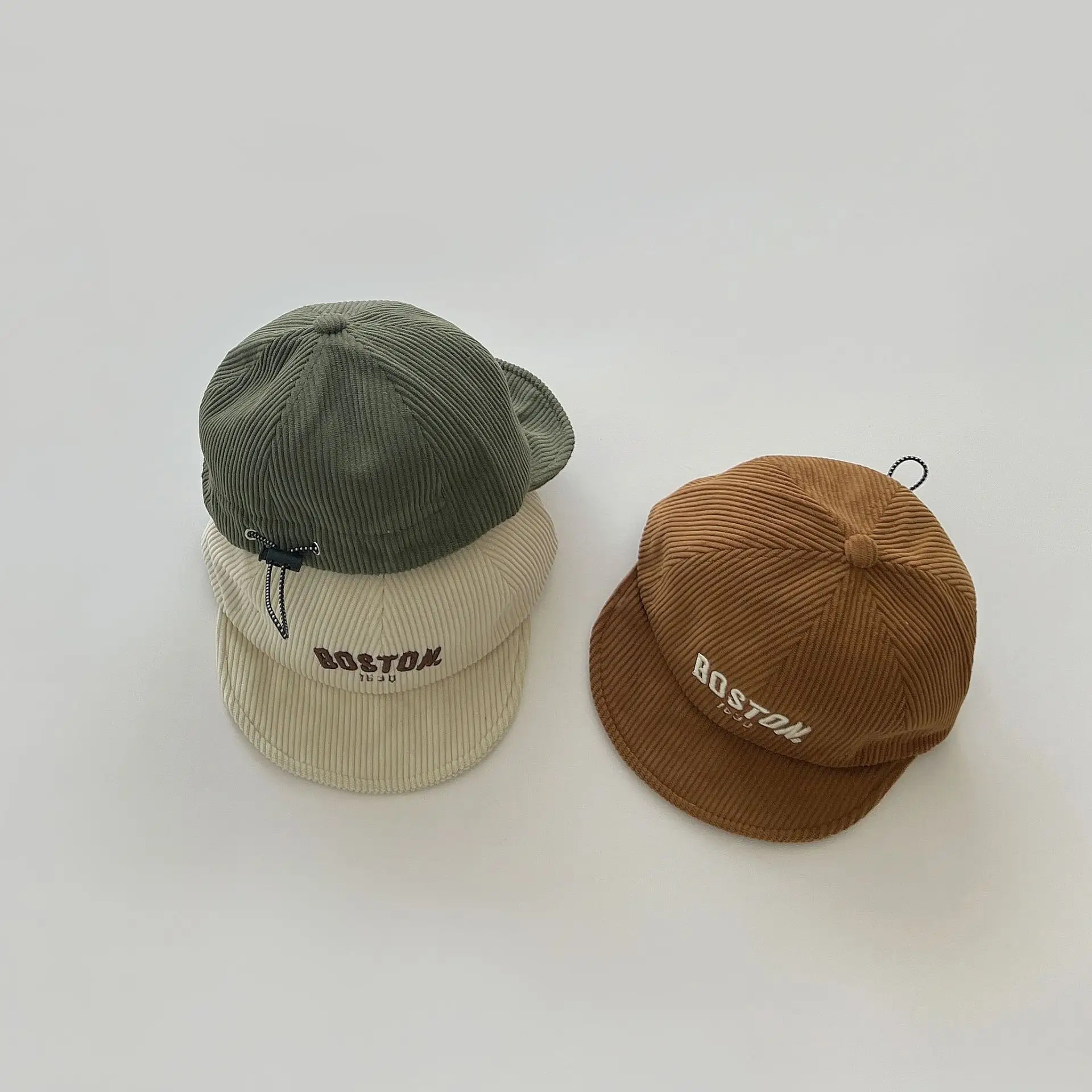 Boston Embroidered Baby Cap Autumn Winter New Ins
