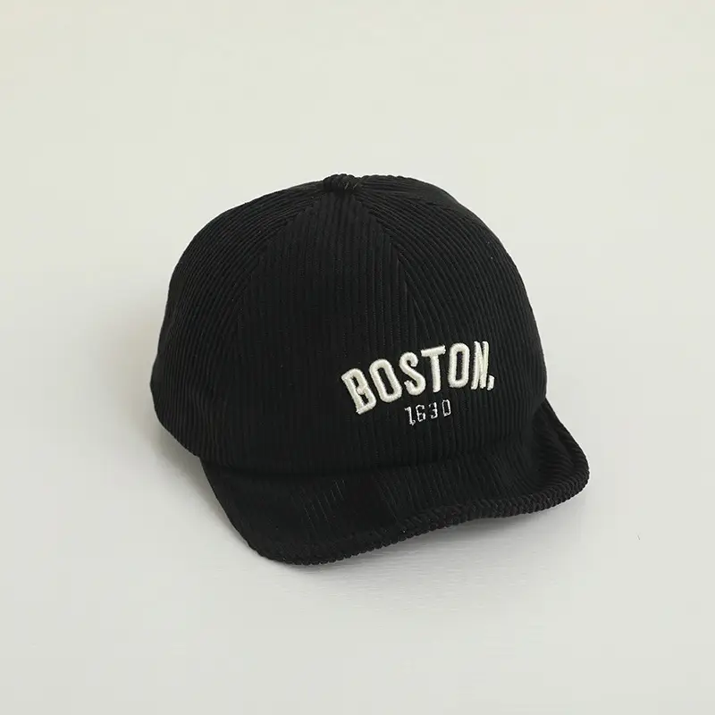 Boston Embroidered Baby Cap Autumn Winter New Ins