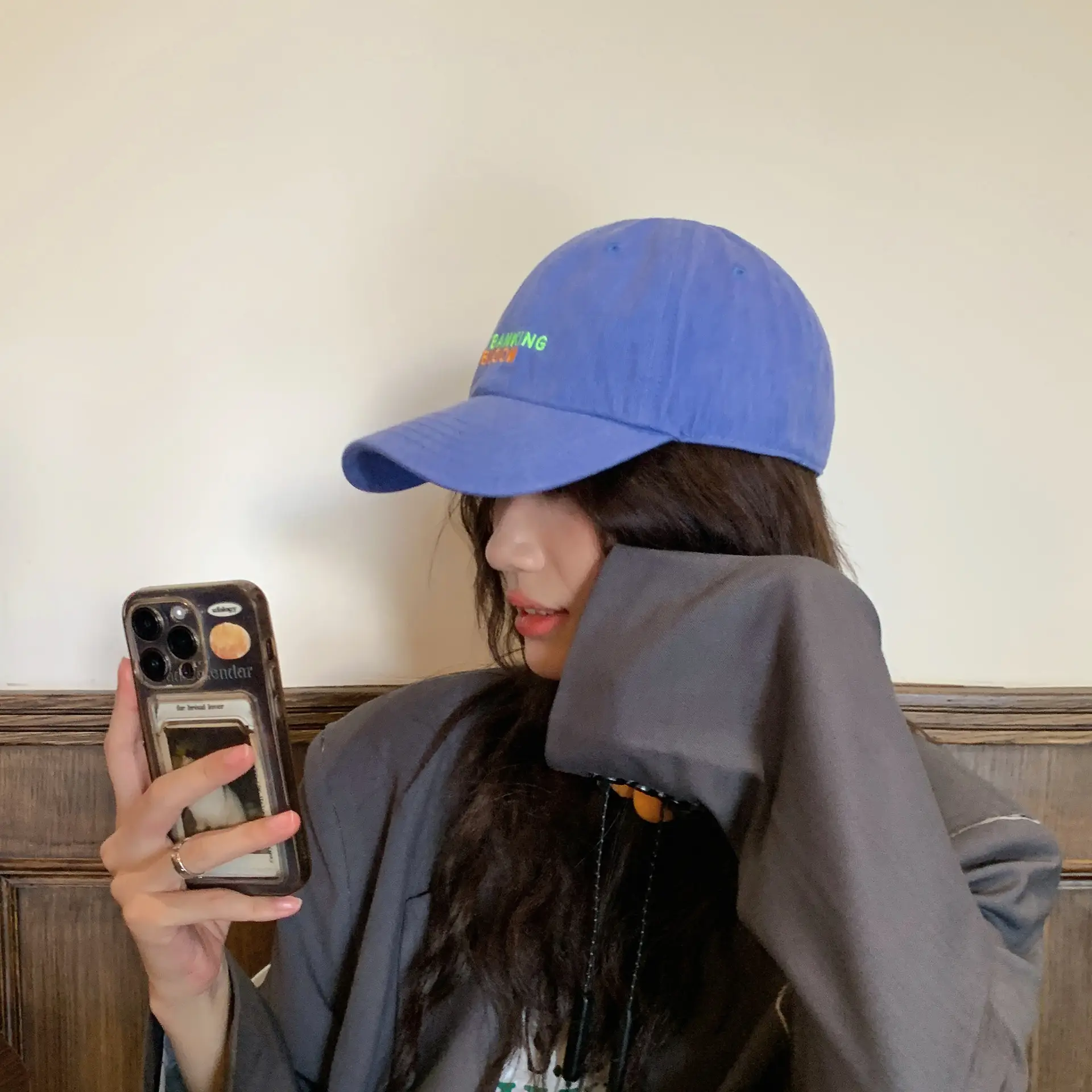 Pink Korean Style Baseball Cap with New Letter Embroidery - Image 9