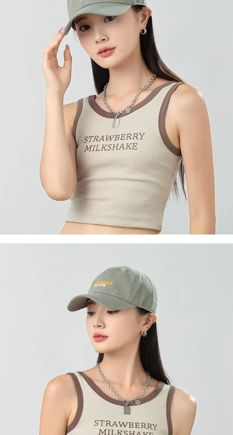 Pink Korean Style Baseball Cap with New Letter Embroidery — feature 11