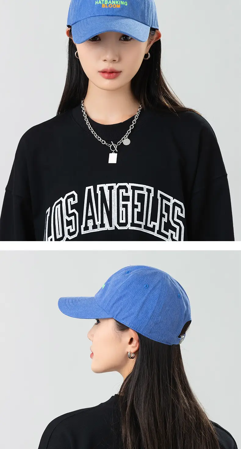 Pink Korean Style Baseball Cap with New Letter Embroidery — feature 13