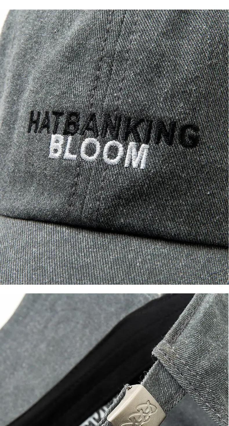 Pink Korean Style Baseball Cap with New Letter Embroidery — feature 15