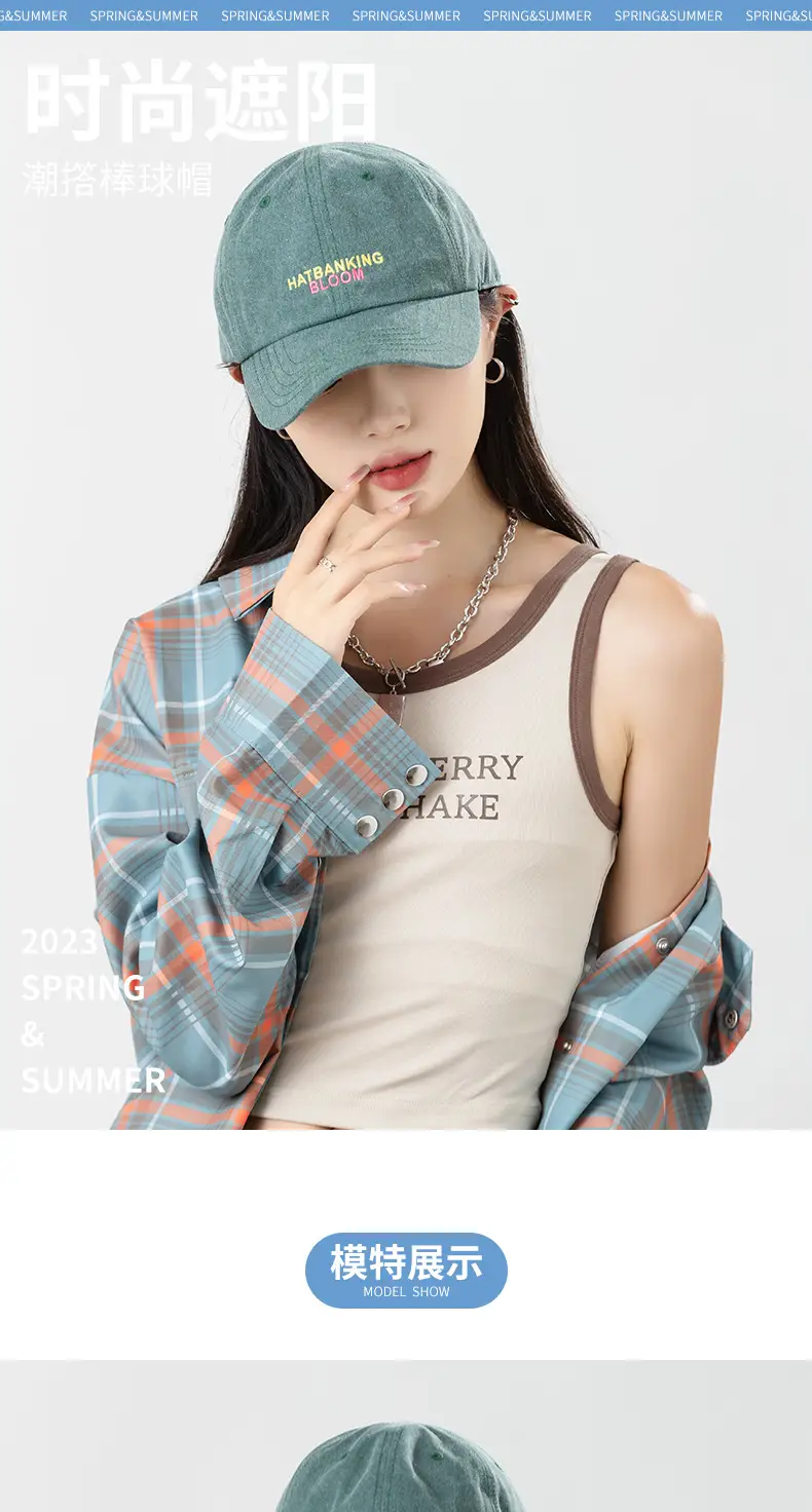 Pink Korean Style Baseball Cap with New Letter Embroidery — feature 4