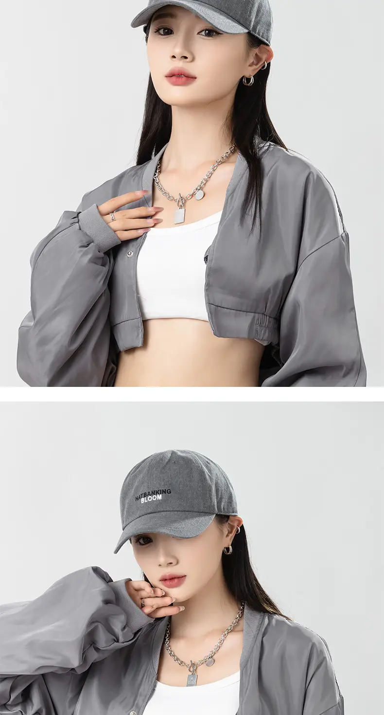 Pink Korean Style Baseball Cap with New Letter Embroidery — feature 9