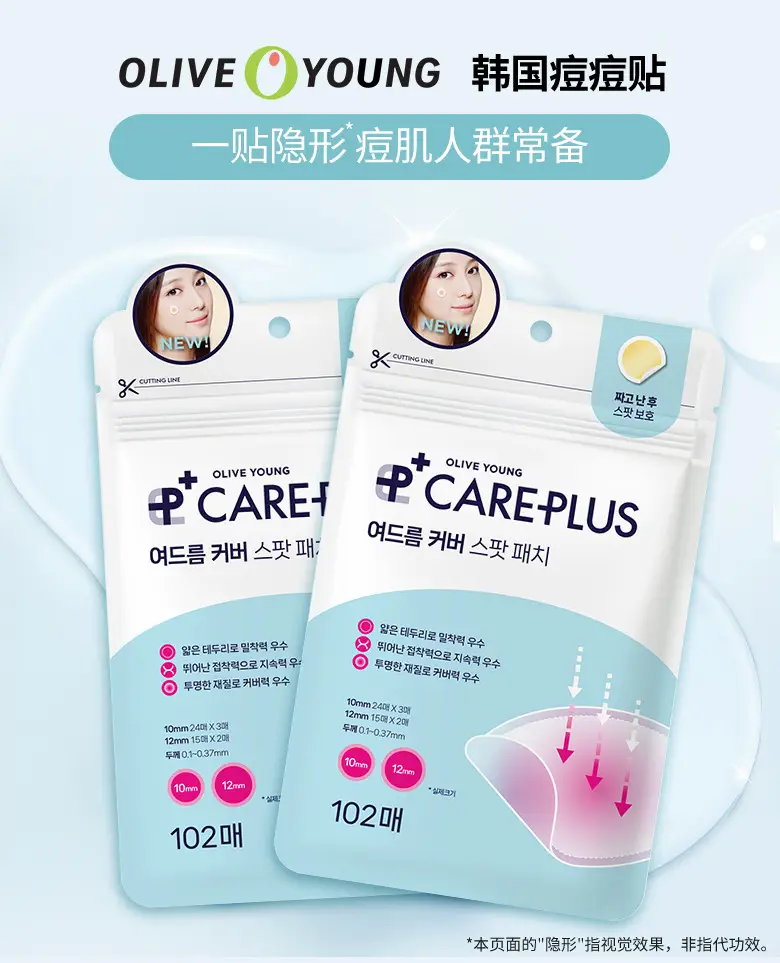 Korea Care-Plus Invisible Acne Patch 960g — feature 2