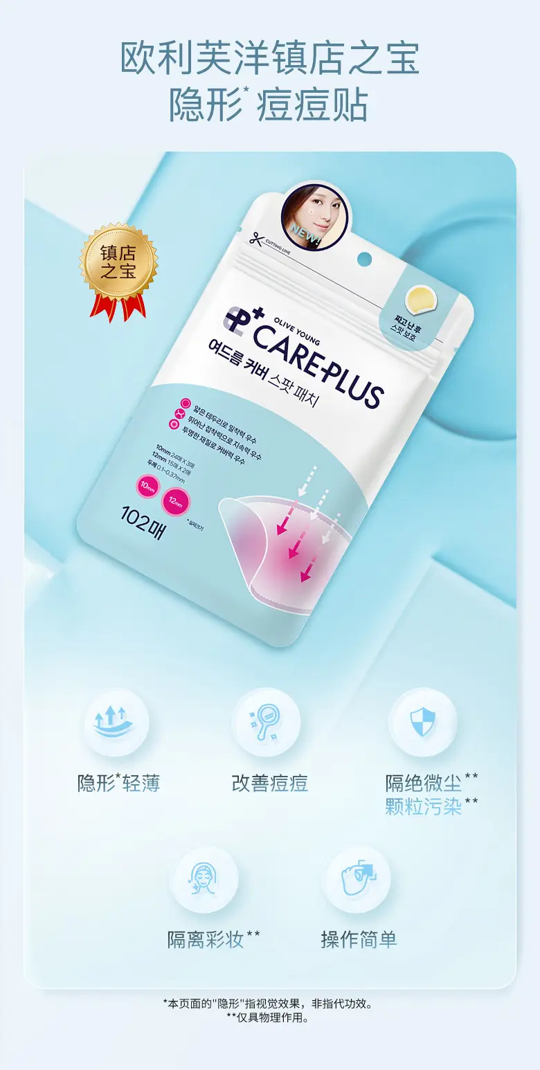 Korea Care-Plus Invisible Acne Patch 960g — feature 5