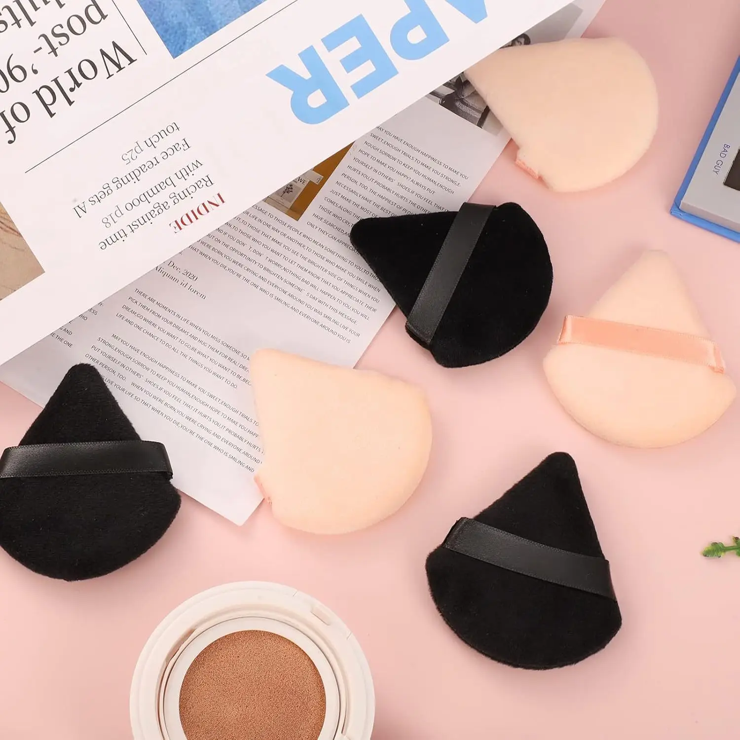 Pink Flocked Makeup Brush Set — feature 11
