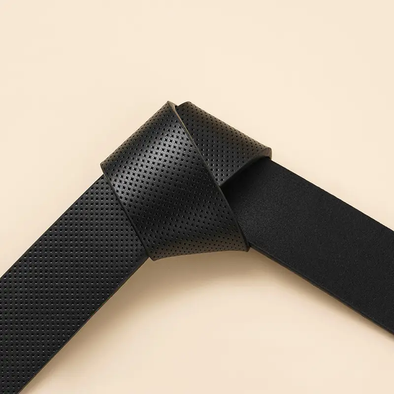 Men's Black Genuine Leather Belt Retro Style β feature 7