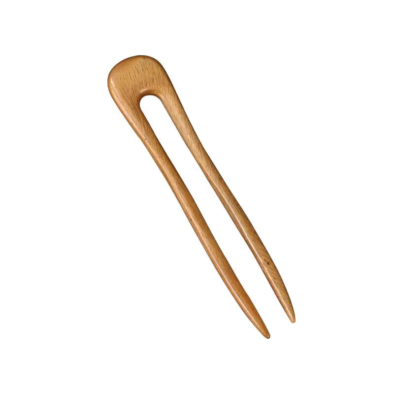 Handmade Sandalwood U-Shaped Hairpin Plate - Image 34