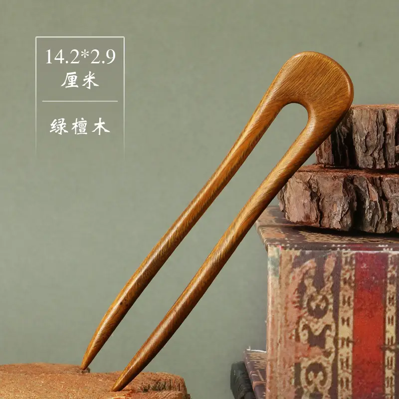 Straight double-inserted green sandalwood [14.2*2.9]]