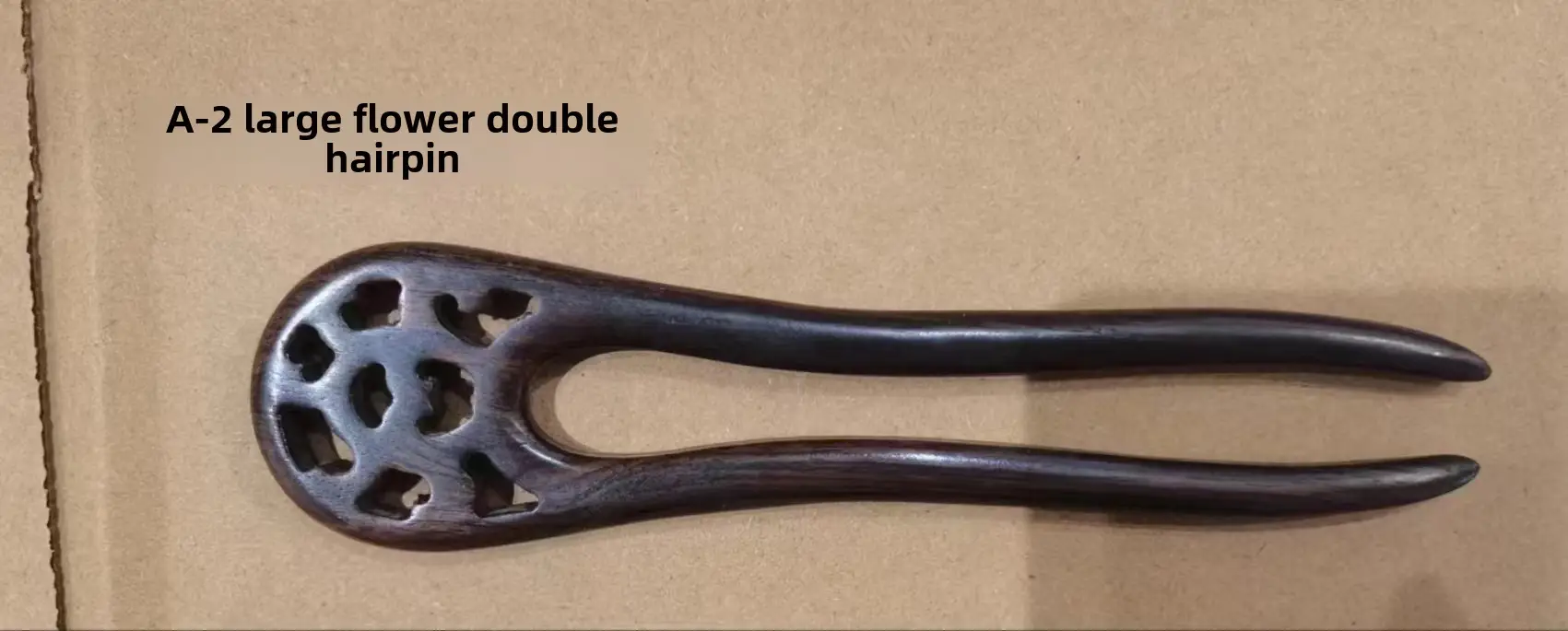 Handmade Sandalwood U-Shaped Hairpin Plate - Image 21
